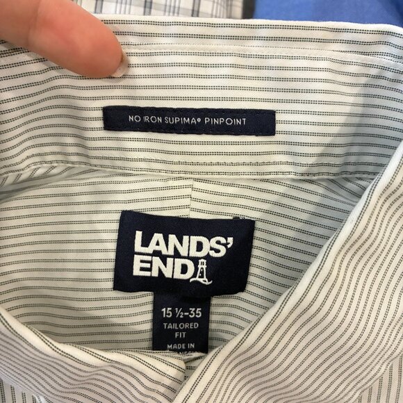 x3 Men's Tailored Non Iron Supima Cotton Buttondown Collar Shirts - Picture 5 of 7